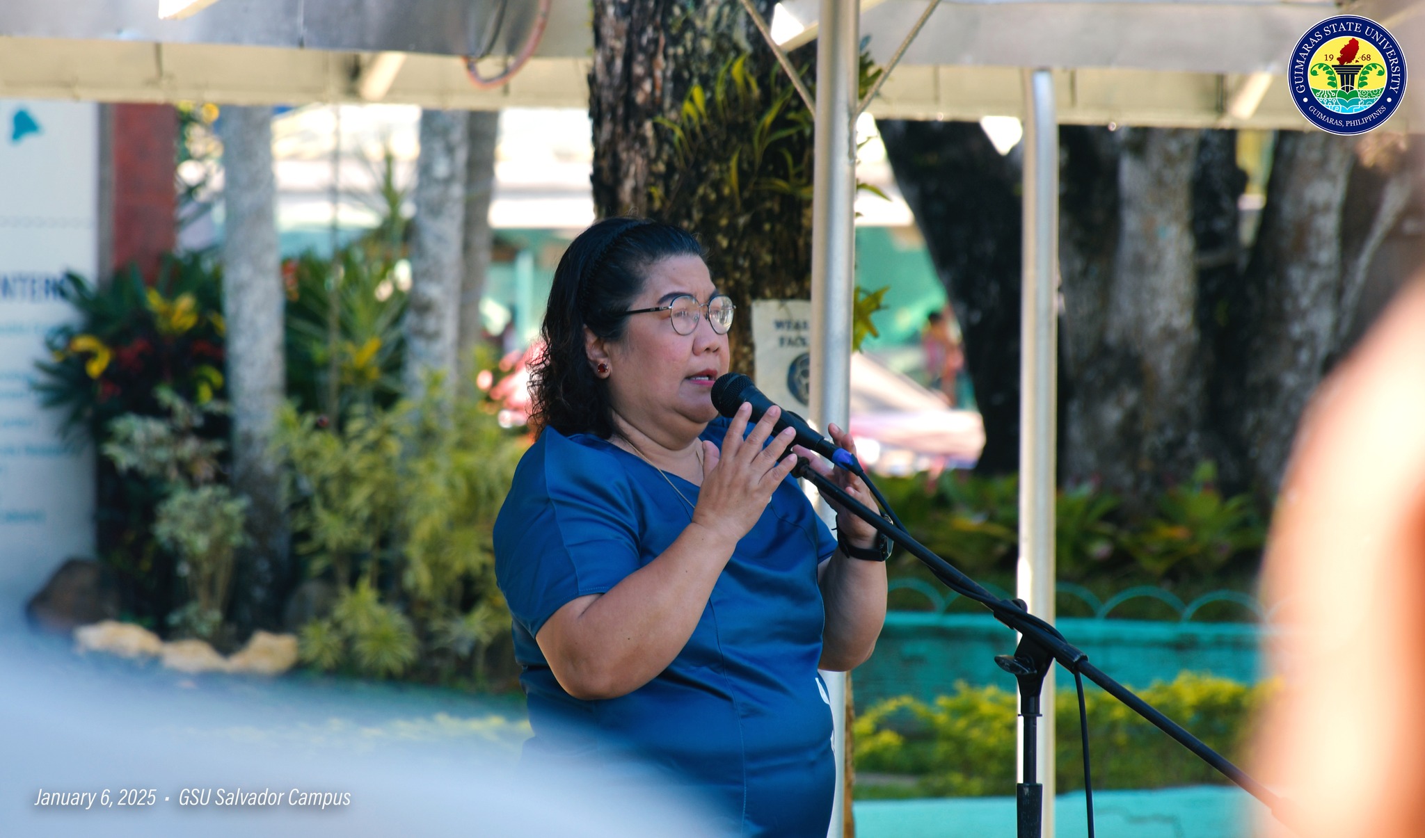 Dr. Parreรฑo delivering her message