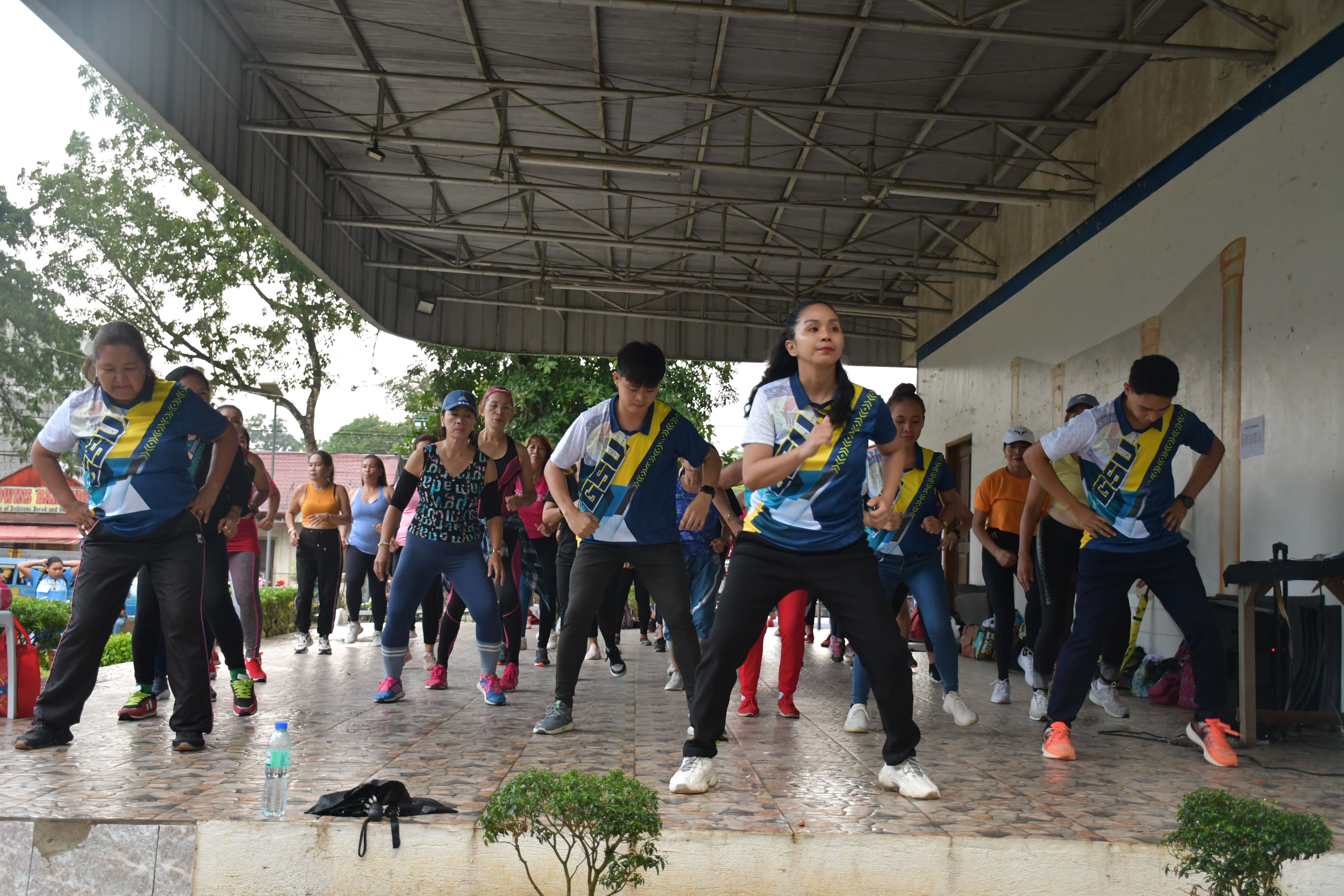 Participants Engaging in Calisthenics