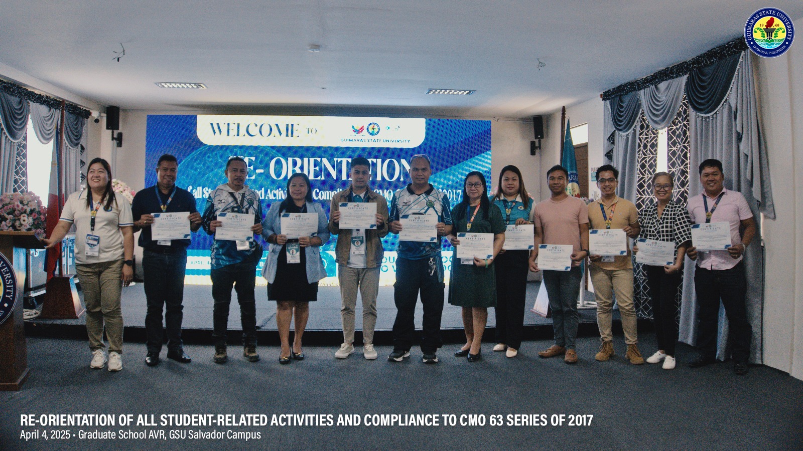 OSDS orientation session
