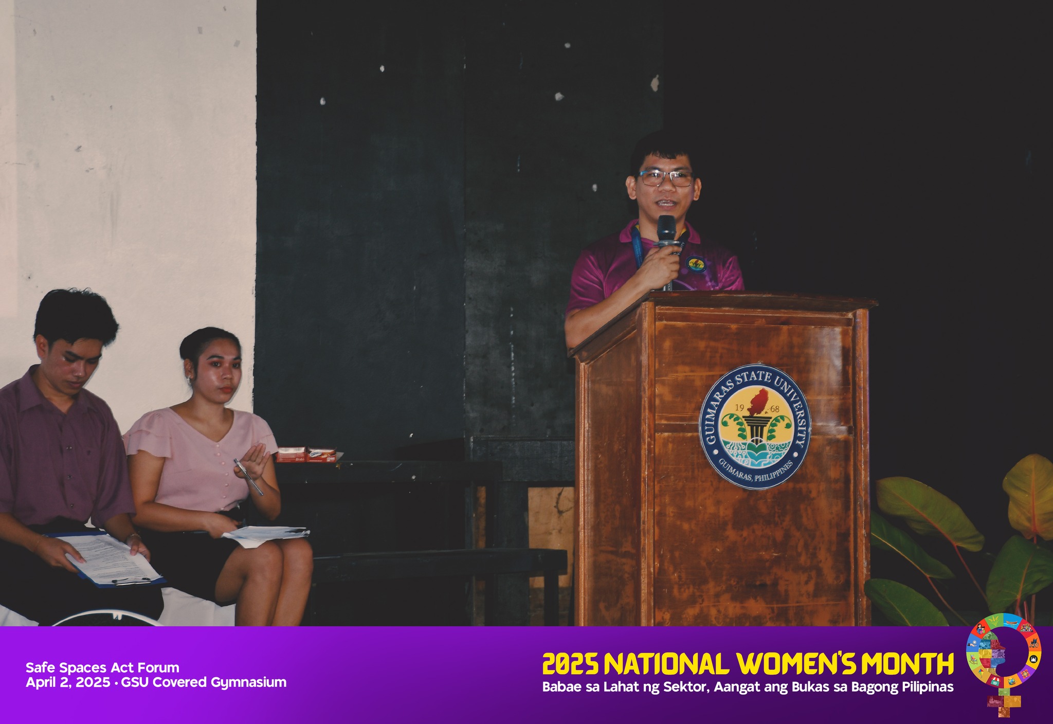 University President and VPAA at the event