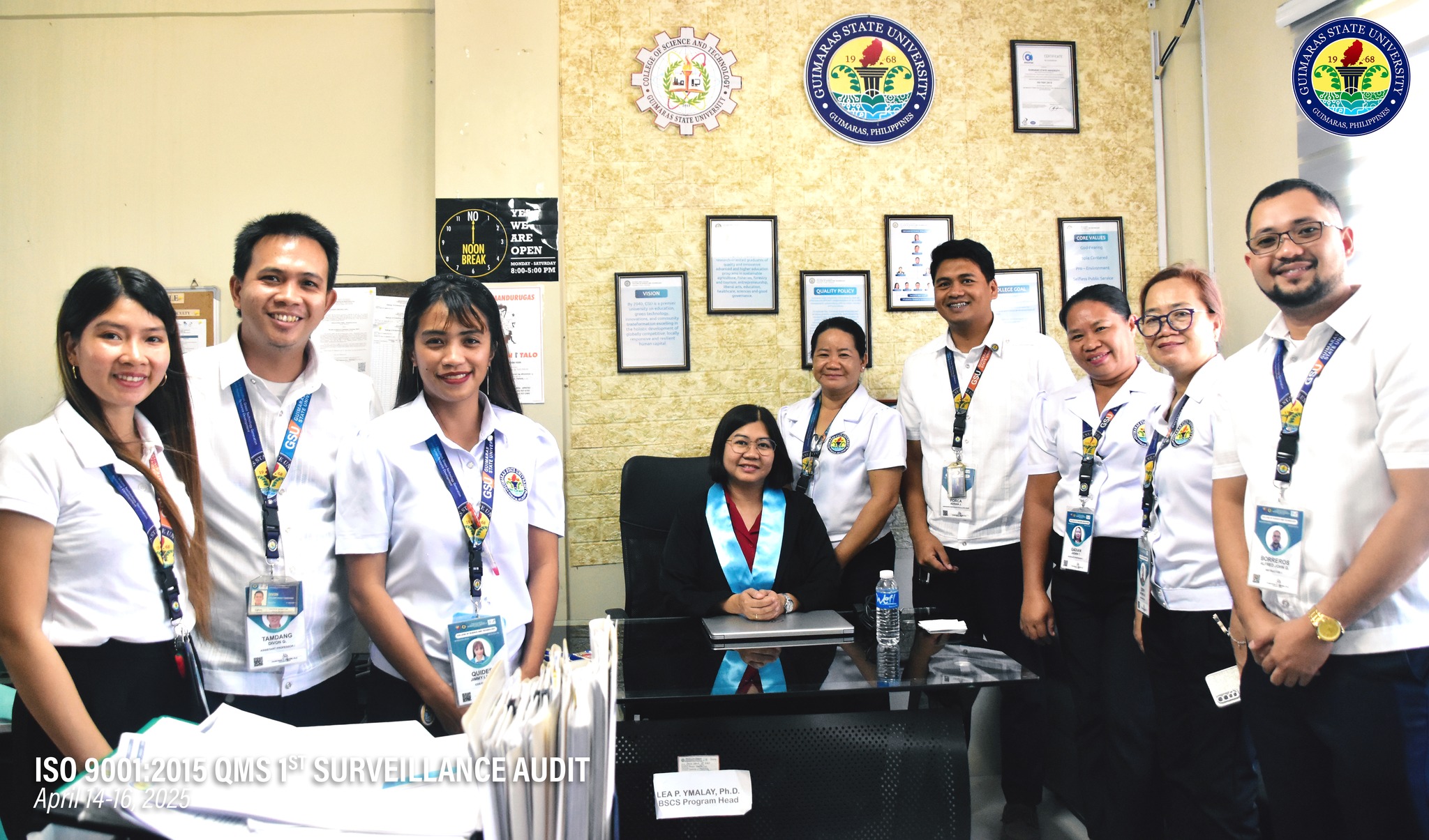 Opening of ISO Surveillance Audit