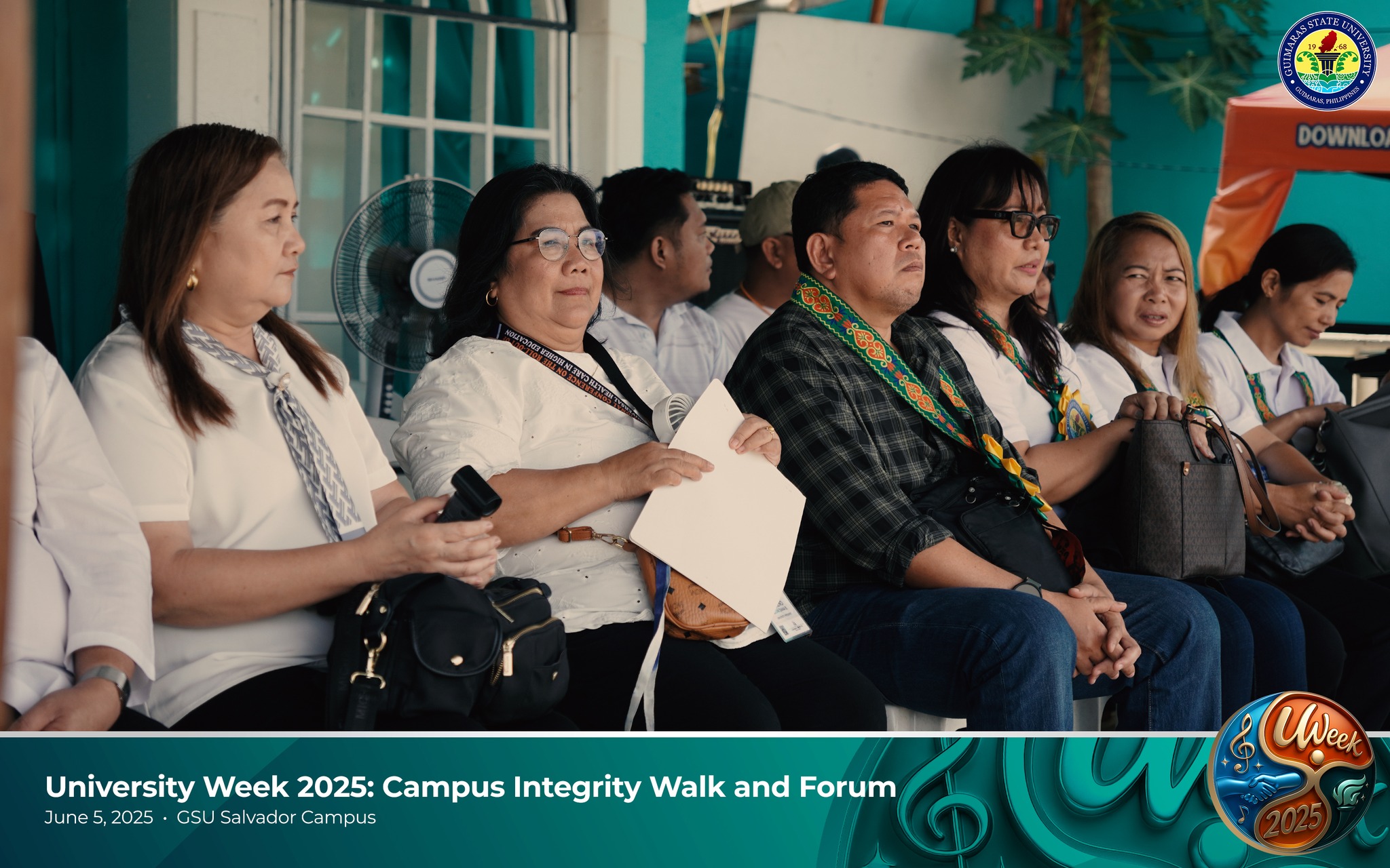 Students listening during Integrity Forum