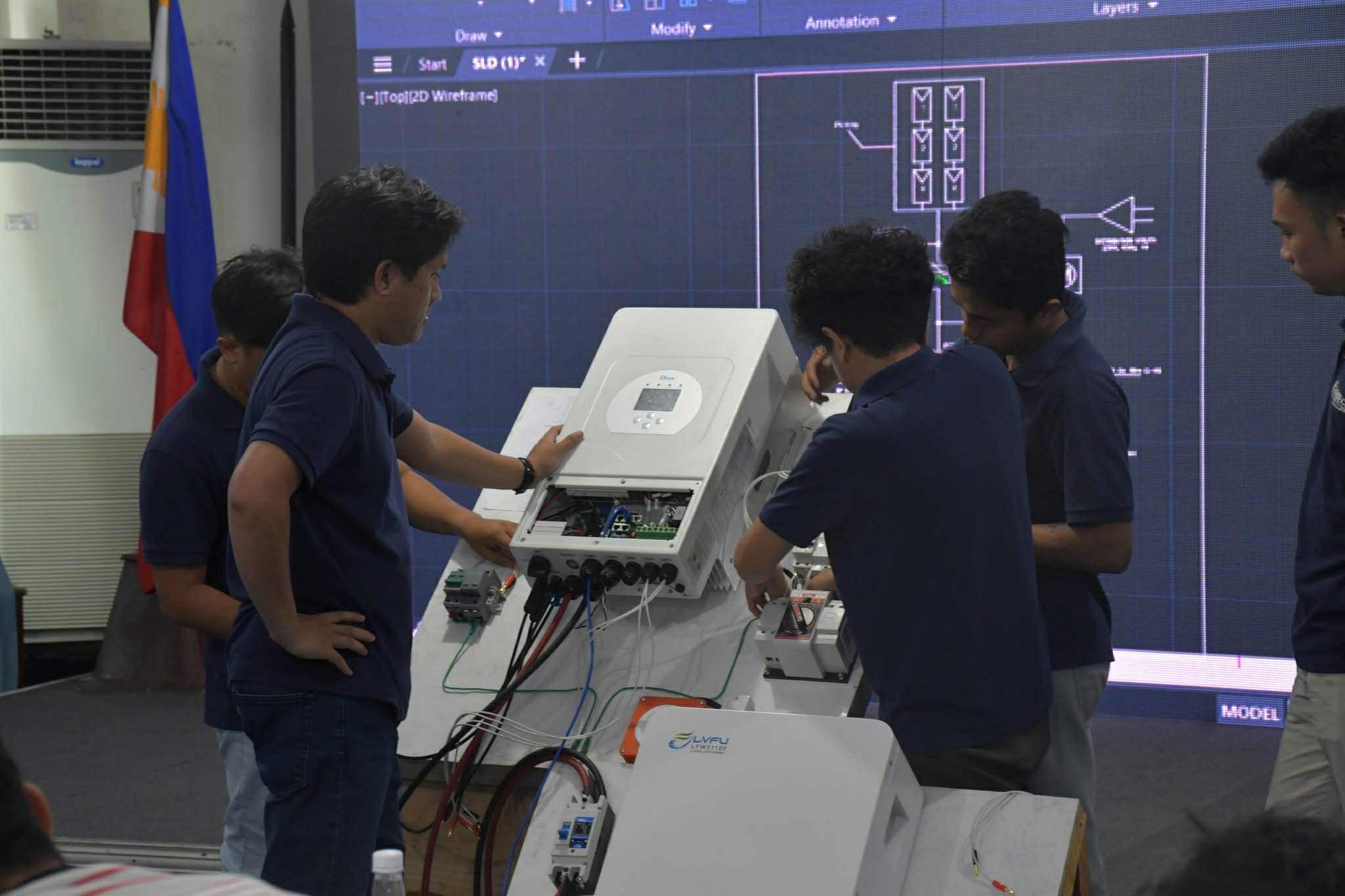 GSU Renewable Energy Team and Installation Progress