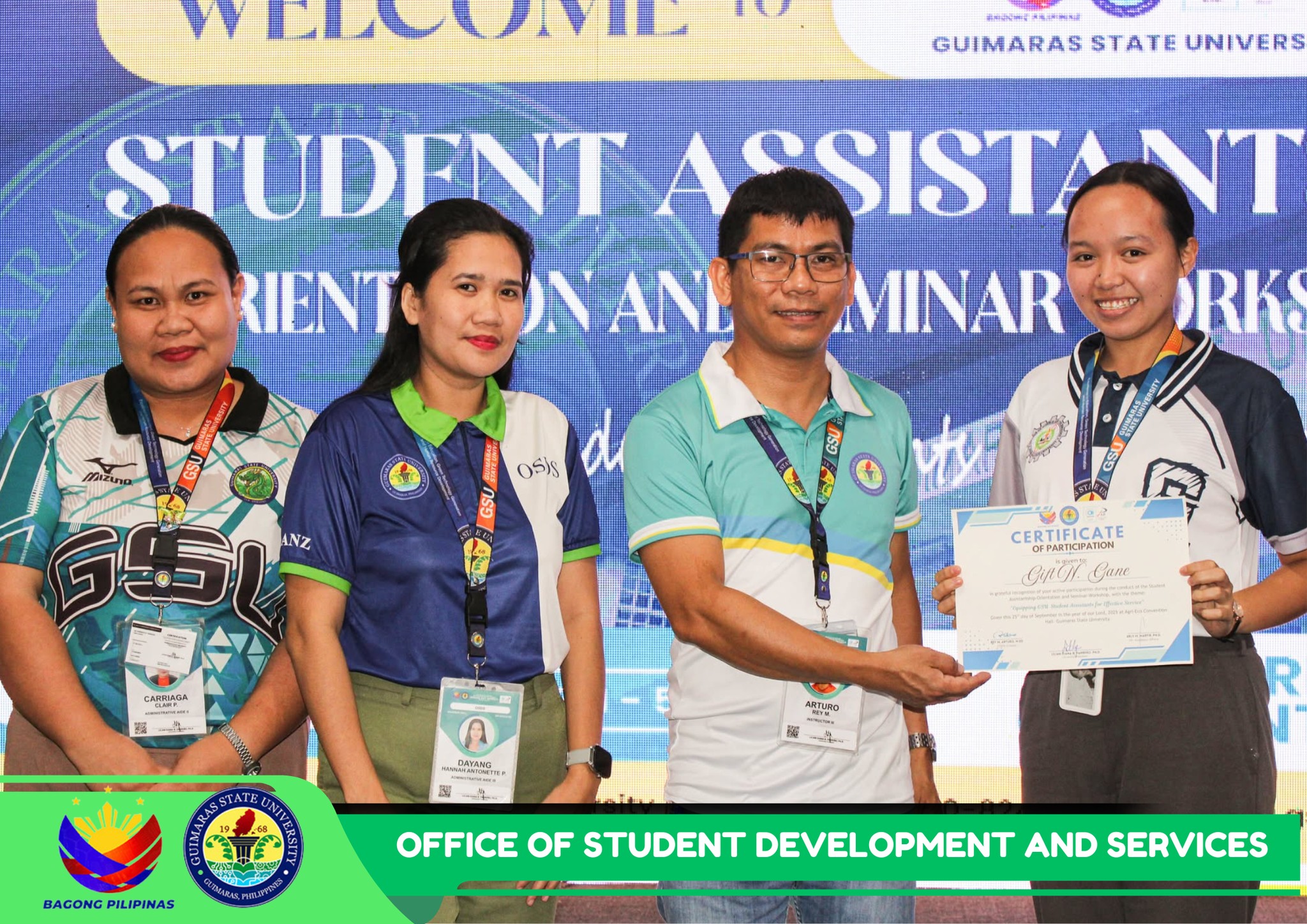 Resource speaker engaging with GSU student assistants