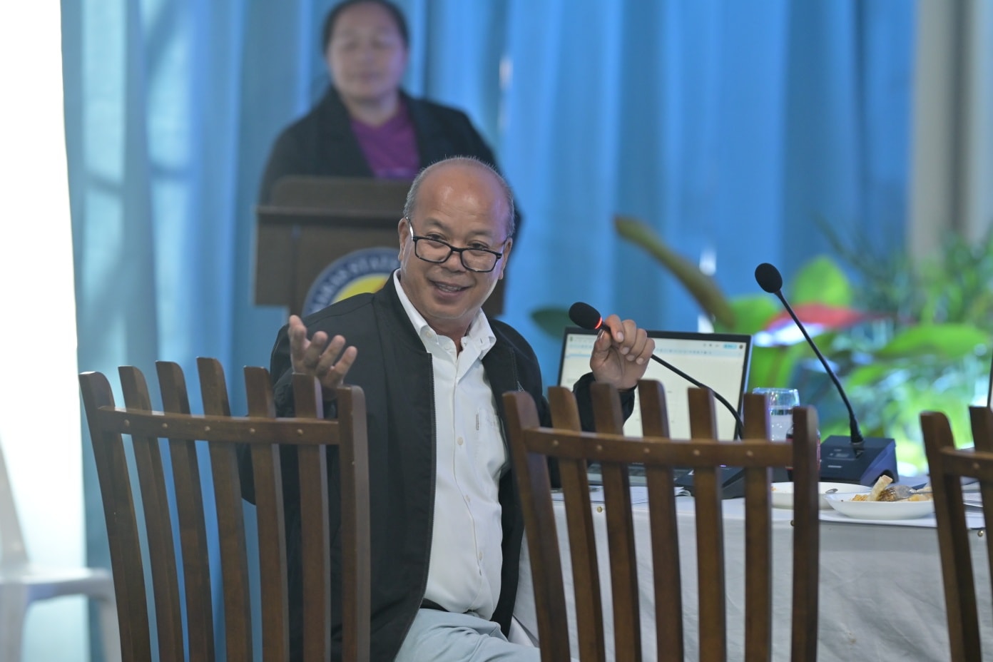 Participants at poster-making event