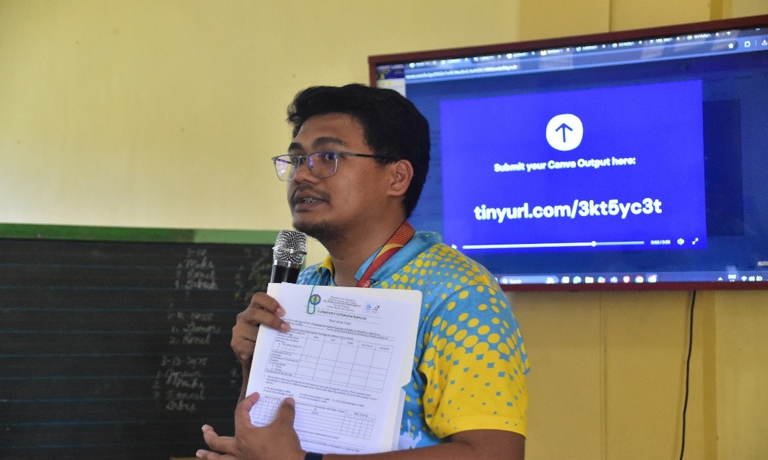 Participants during Canva training