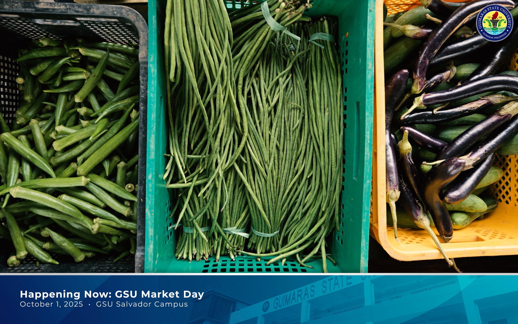 Local goods displayed at the market
