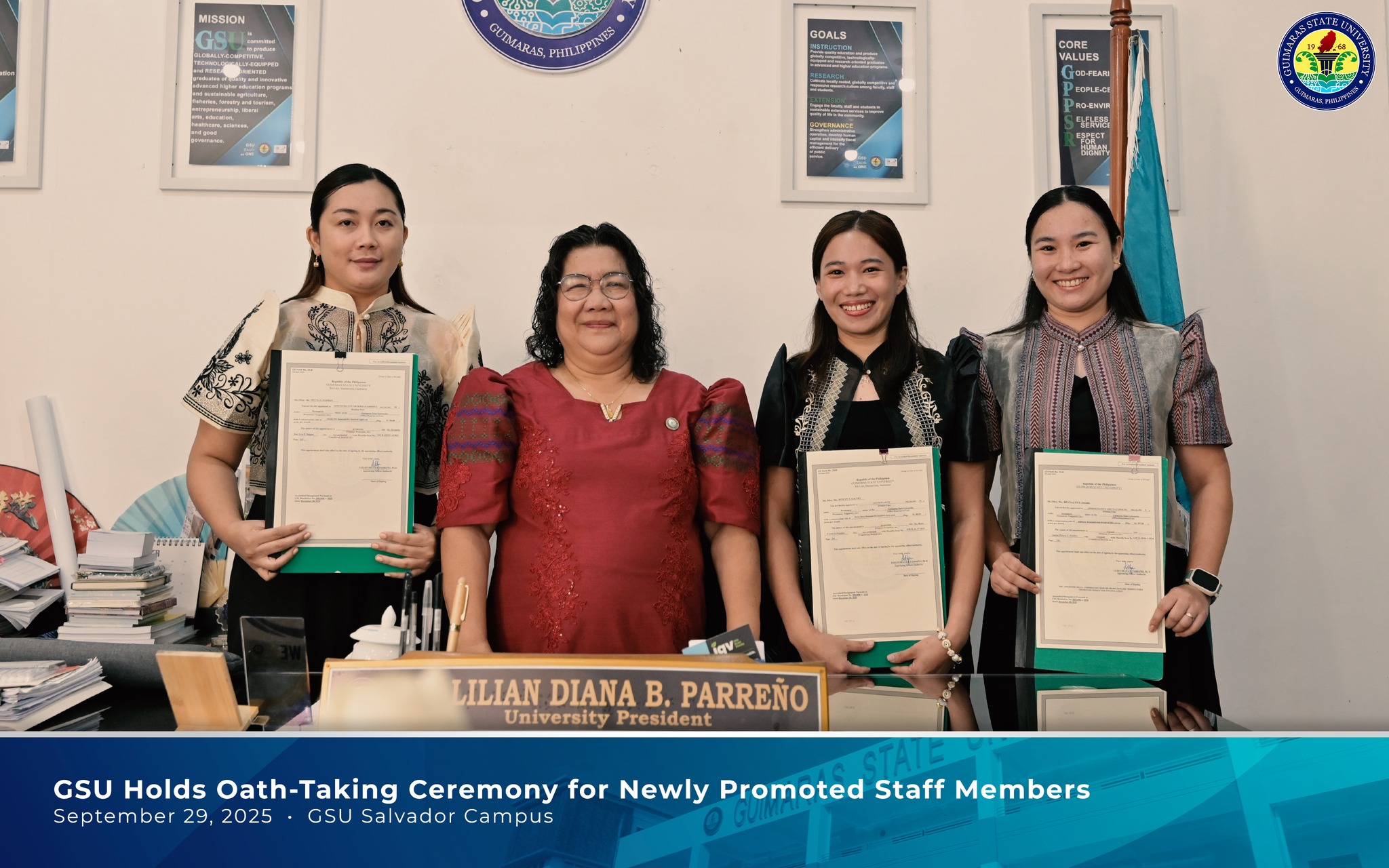 Oath-taking ceremony with GSU officials