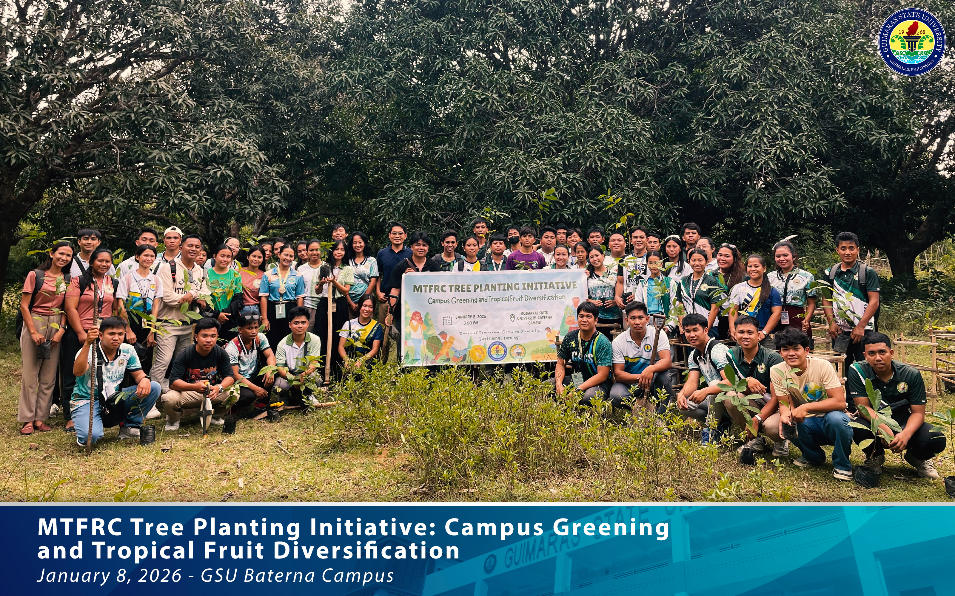 Tree planting activity at GSU Baterna Campus