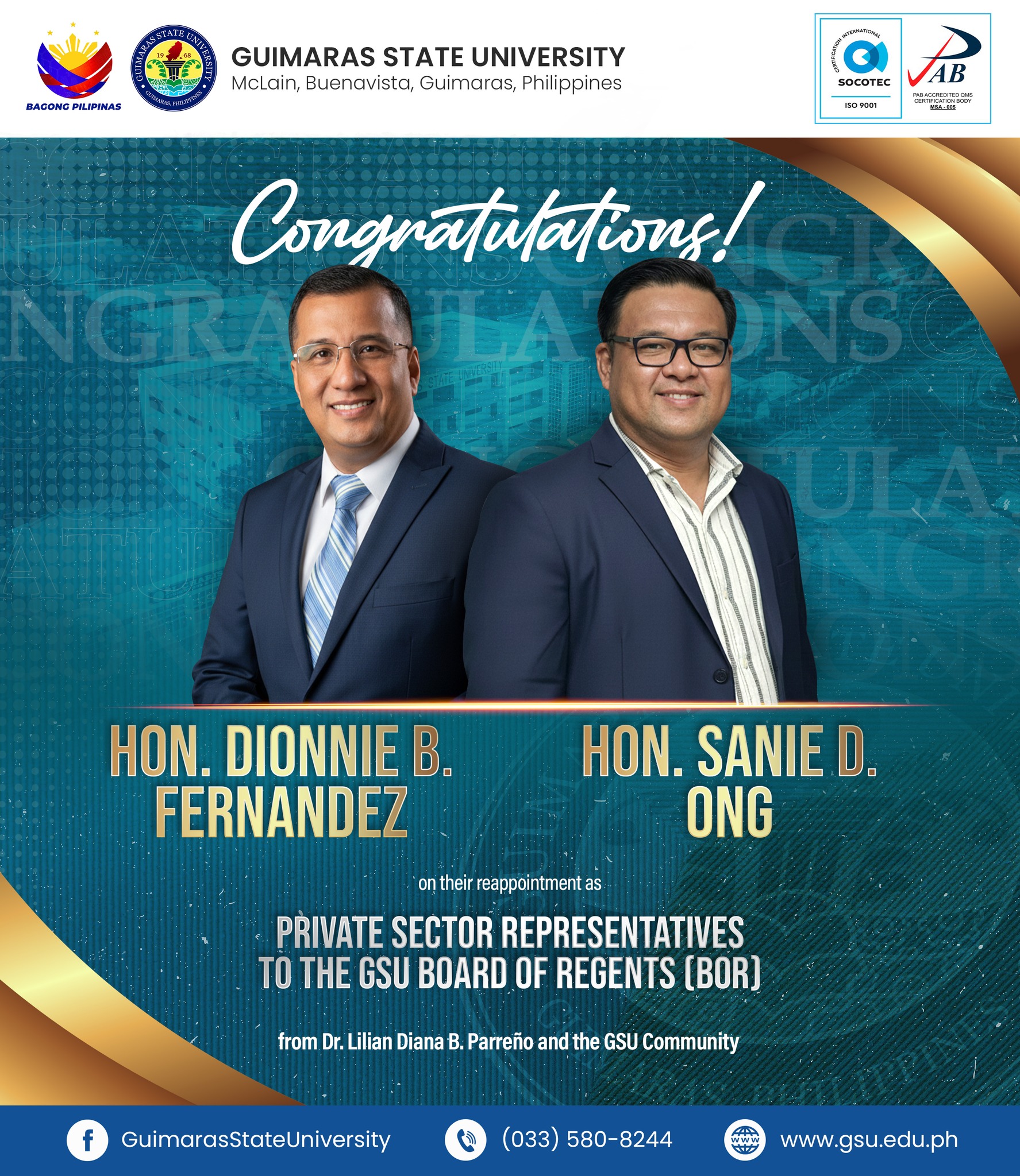 GSU Board of Regents Reappointment Ceremony