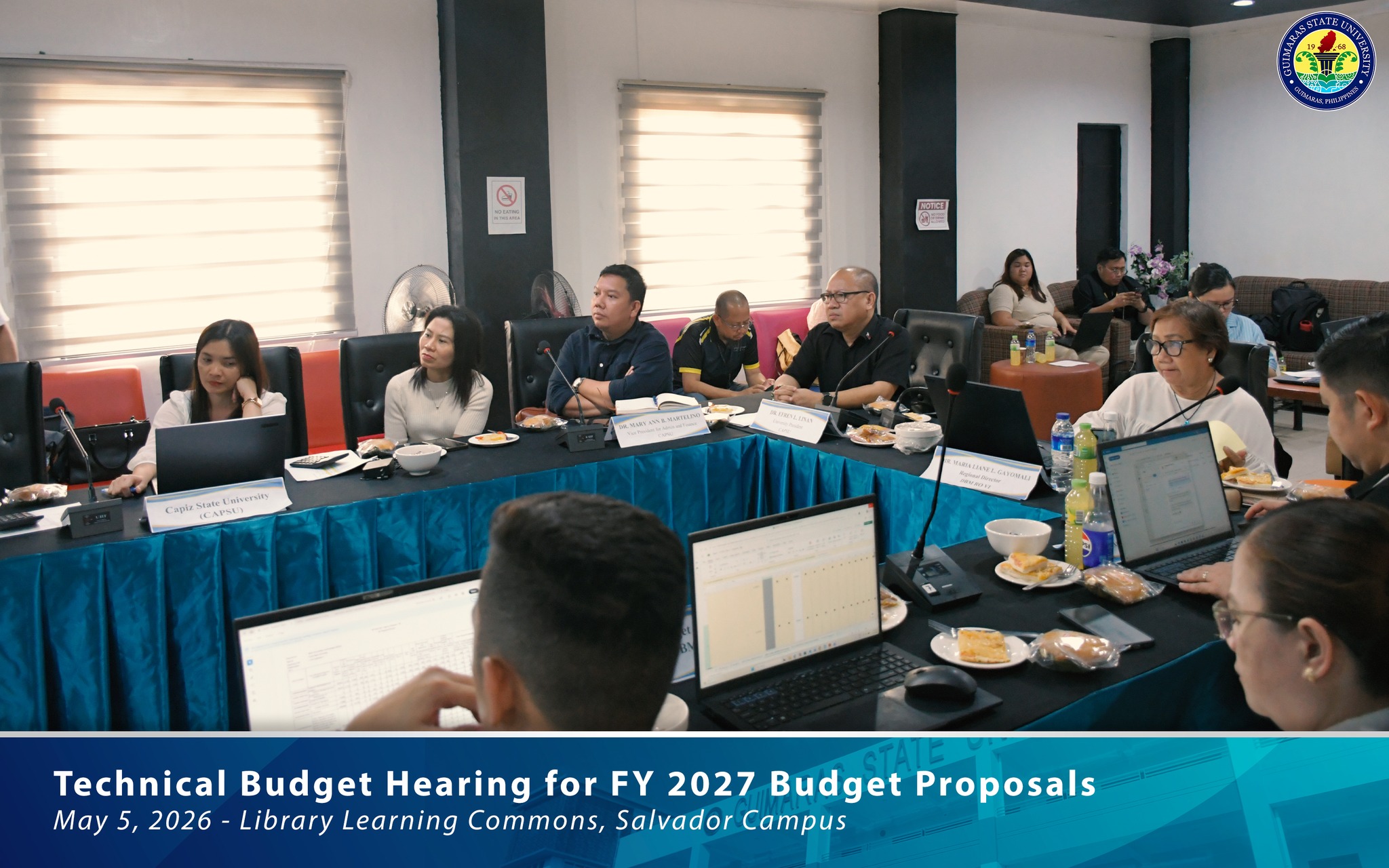 University delegates during hearing