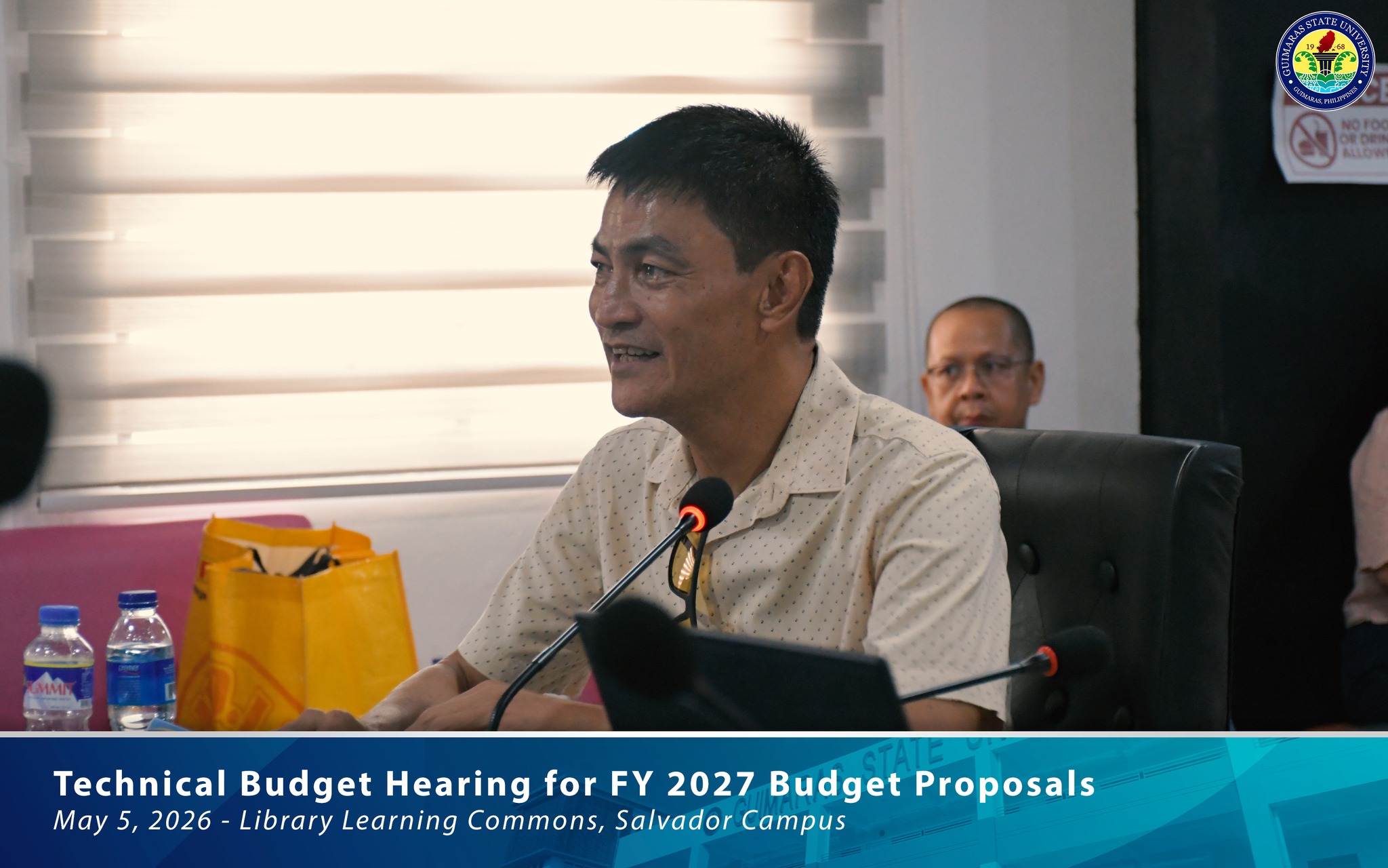 DBM representative addressing participants