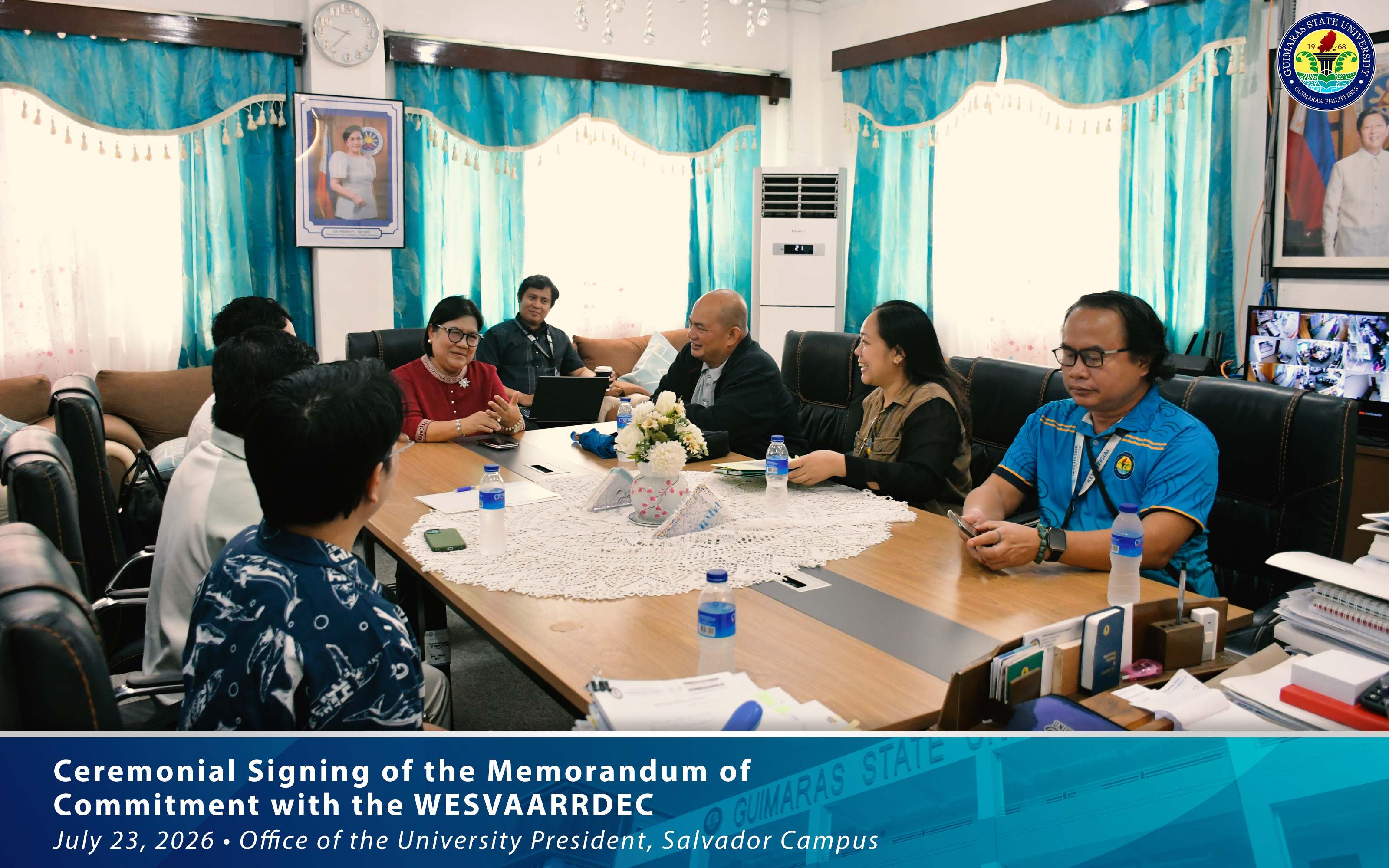 University President Signing the Commitment
