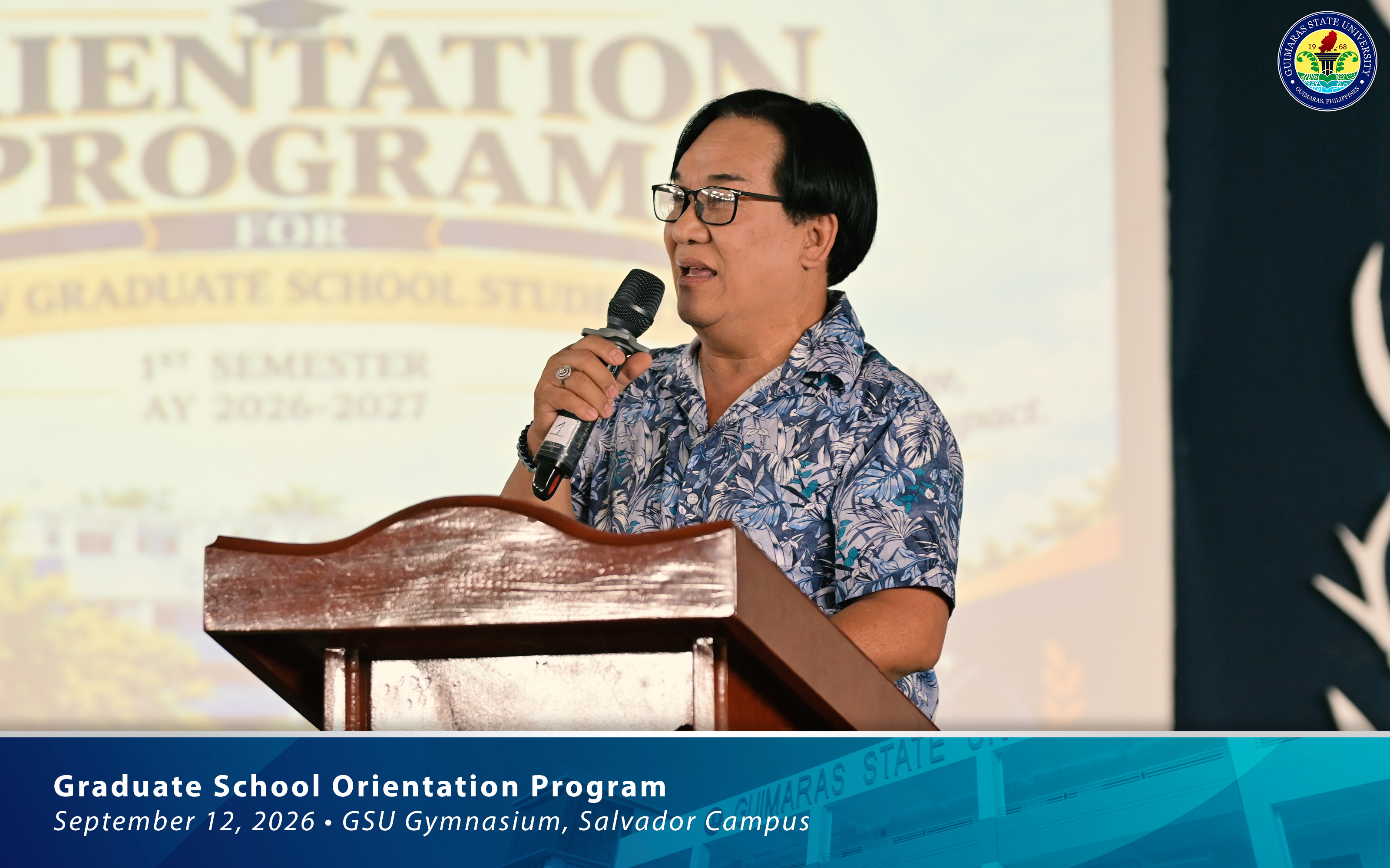 Graduate students attending the orientation program