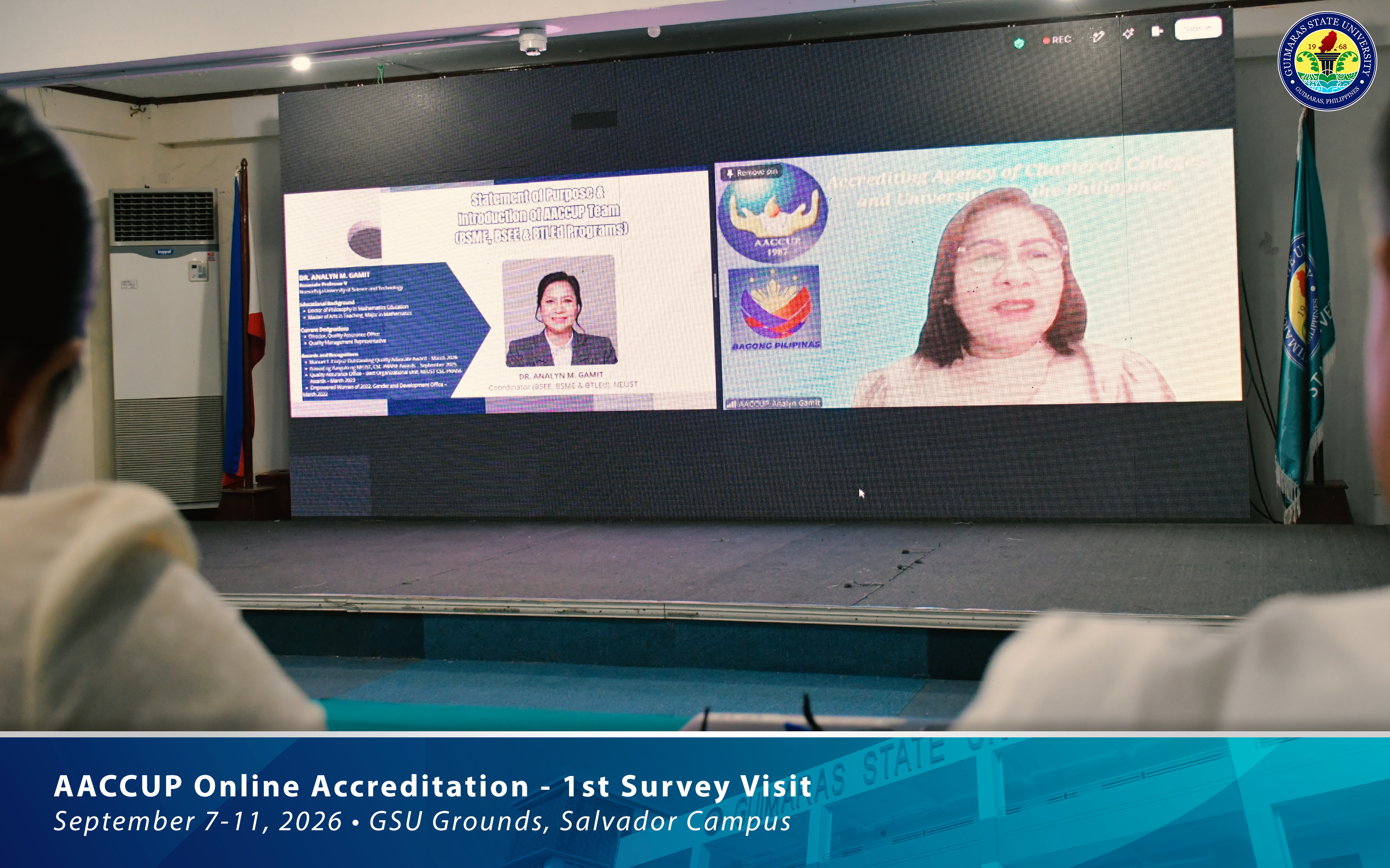GSU officials during the opening program of the AACCUP survey visit