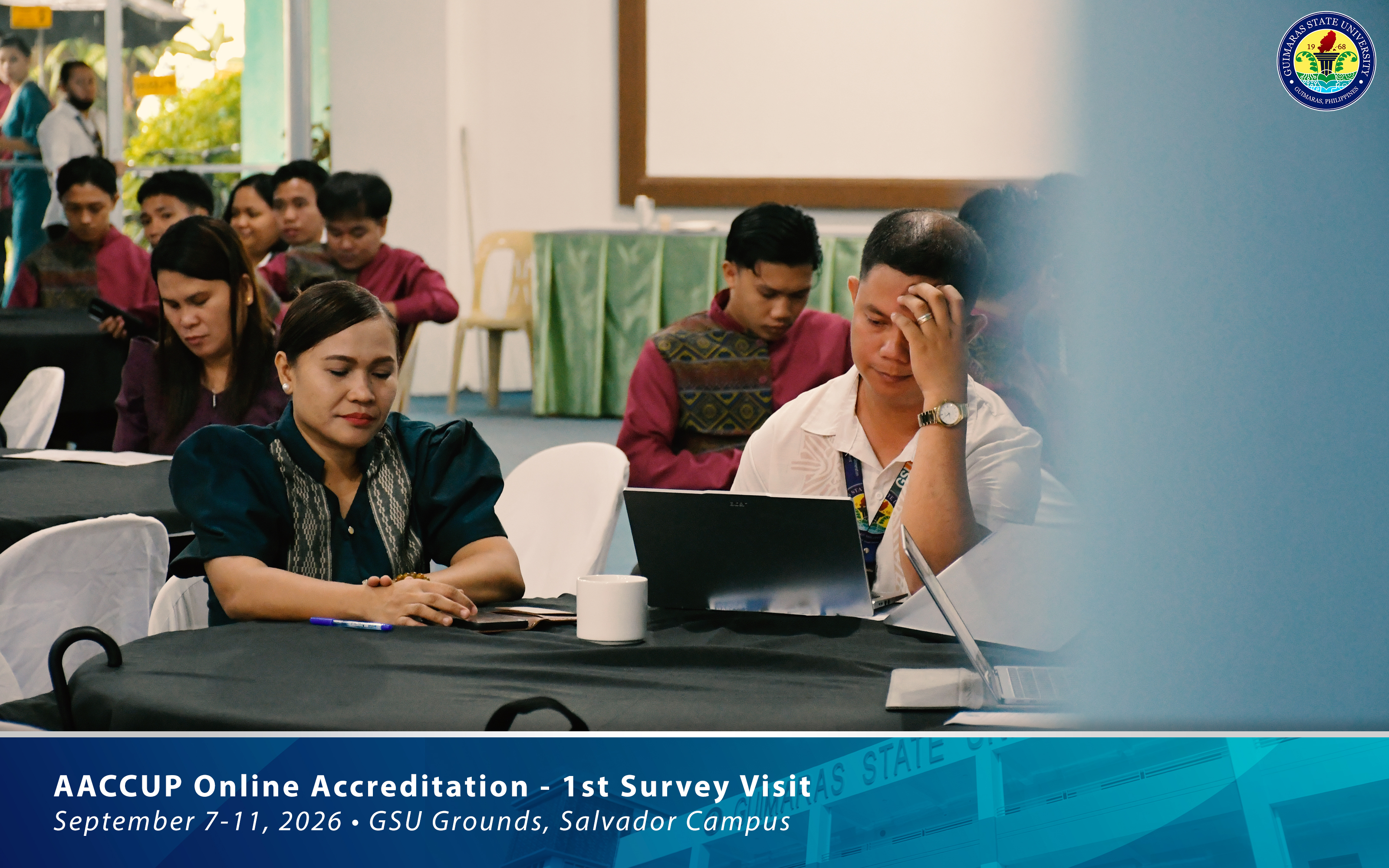 AACCUP evaluators conducting the online accreditation survey