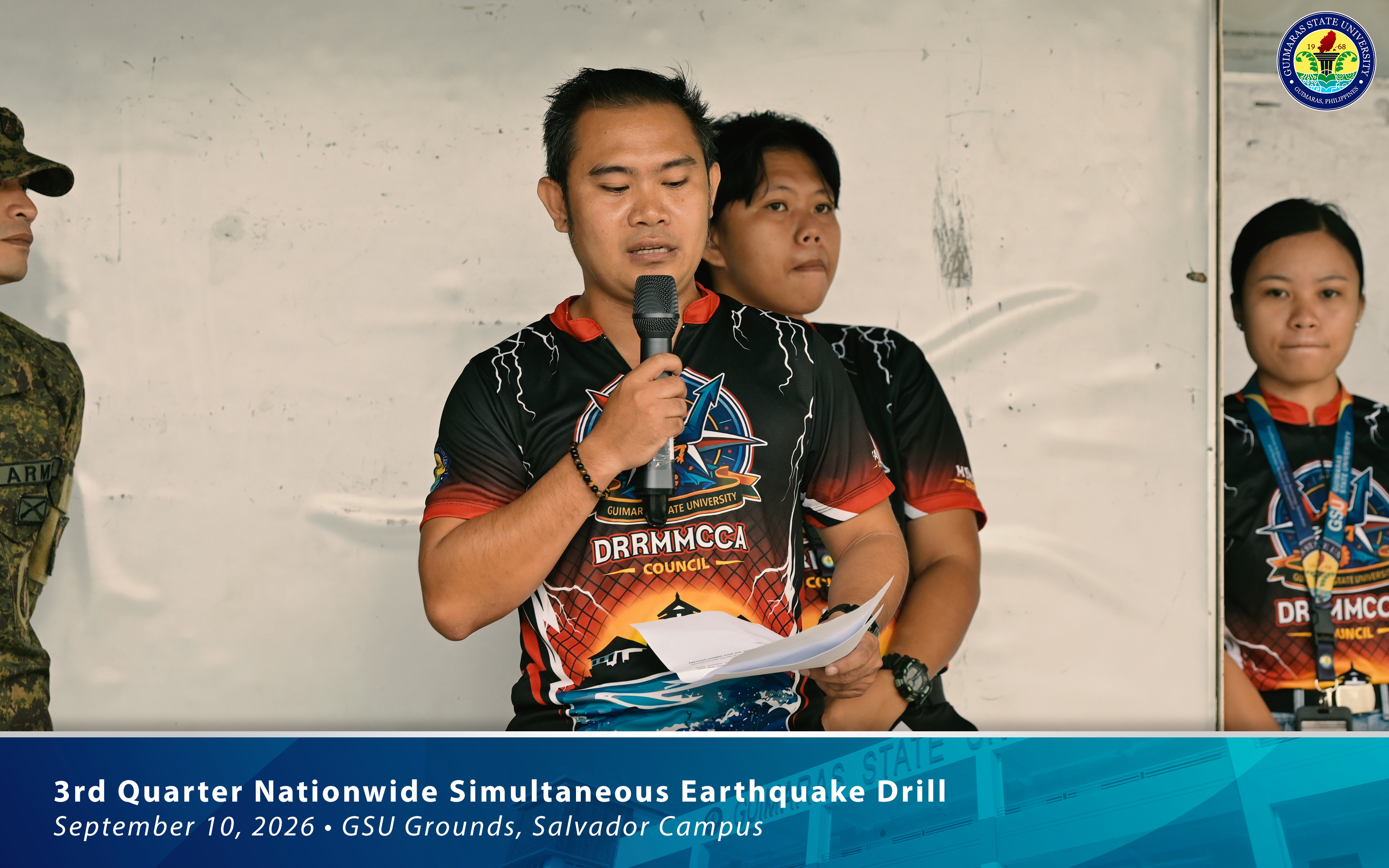 Participants during the 3rd Quarter Nationwide Simultaneous Earthquake Drill