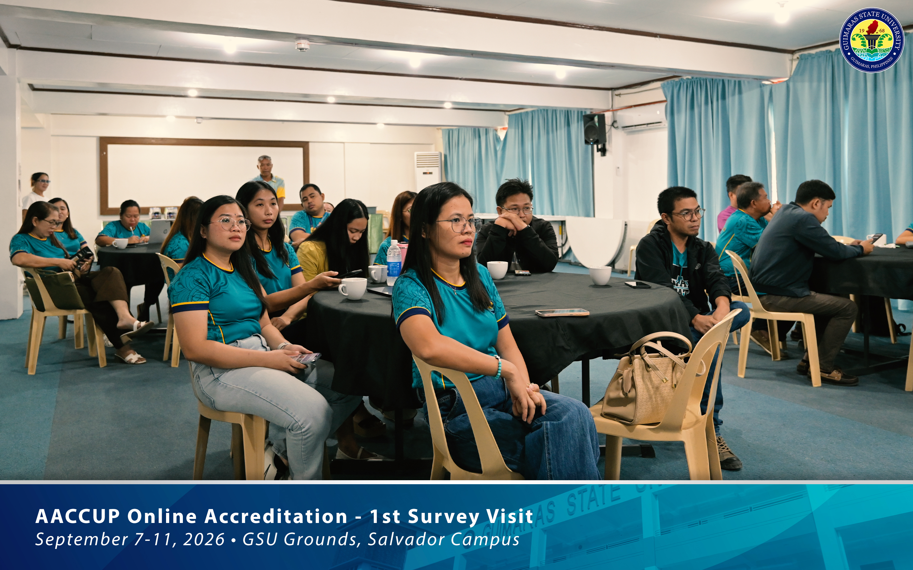 GSU officials and AACCUP evaluators during the accreditation activities