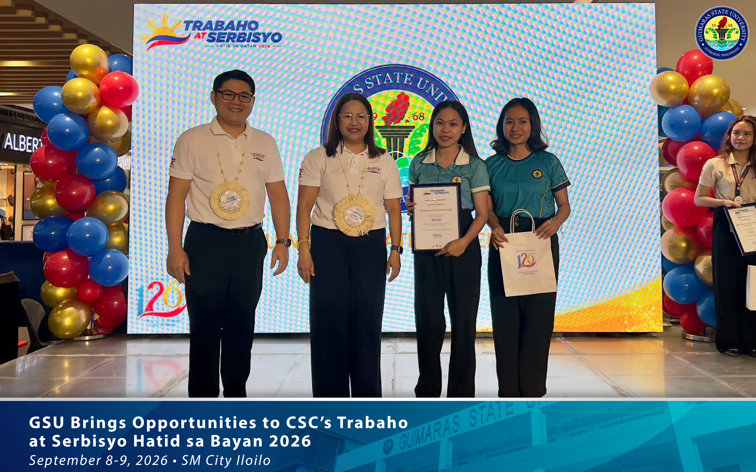 GSU Human Resource Management Office representatives during the Trabaho at Serbisyo Hatid sa Bayan 2026