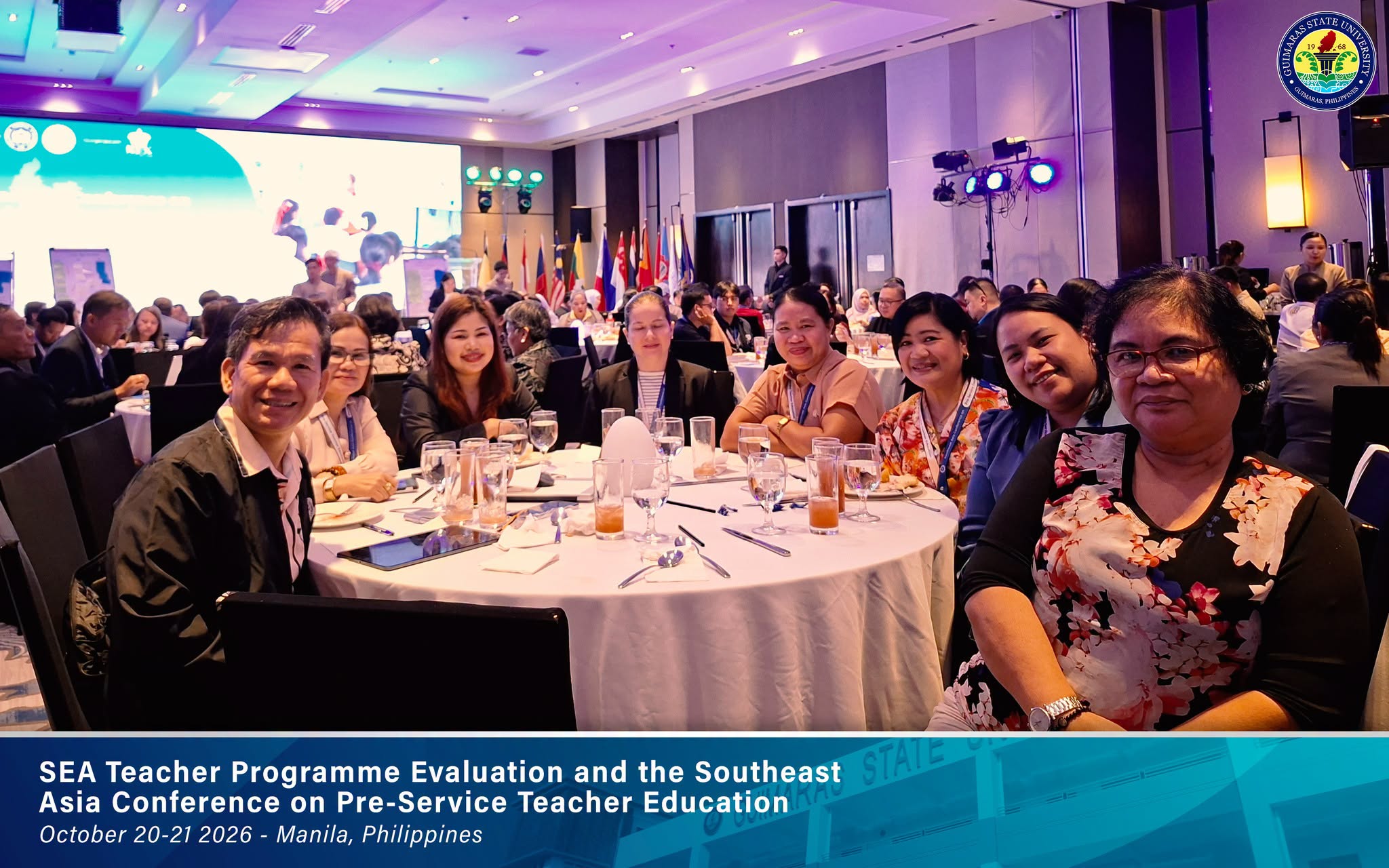 Guimaras State University representatives at the 11th Cohort SEA Teacher Programme Evaluation Meeting and Southeast Asia Conference on Pre-Service Teacher Education