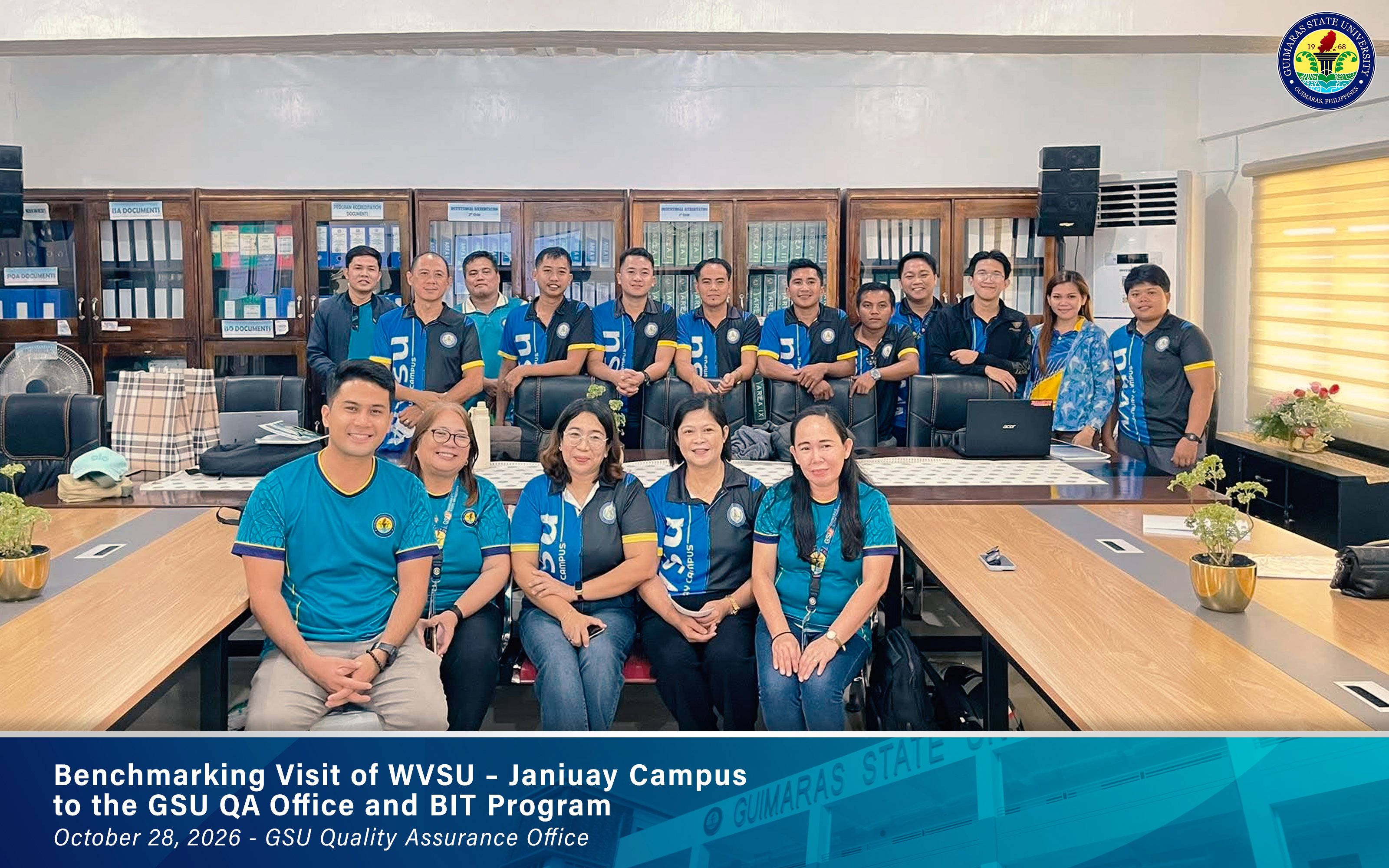 Guimaras State University hosts the West Visayas State University–Janiuay Campus benchmarking delegation